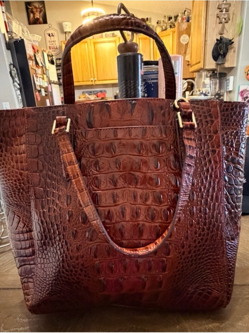 Brahmin Pecan satchel - Picture 2 of 3